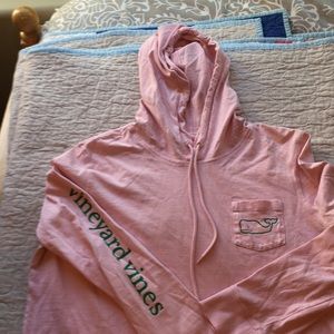 Pink and Green Hooded Tee